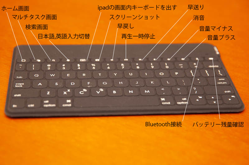 ロジクールのキーボードkey to goの詳細