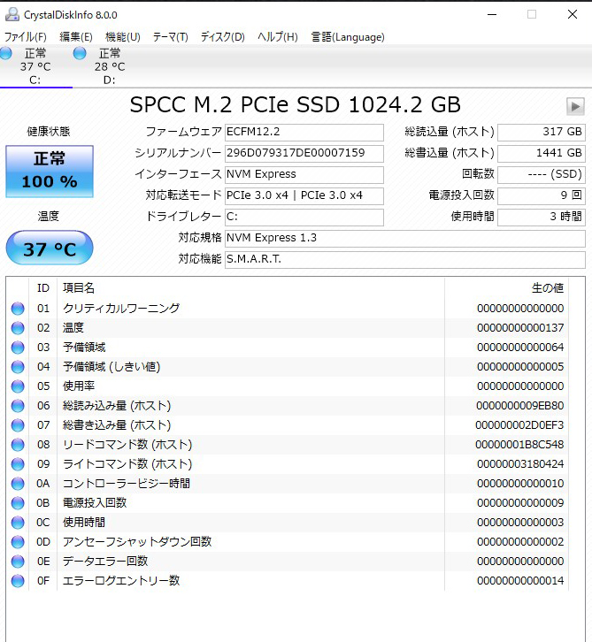 NVMe ssd m.2 シリコンパワー