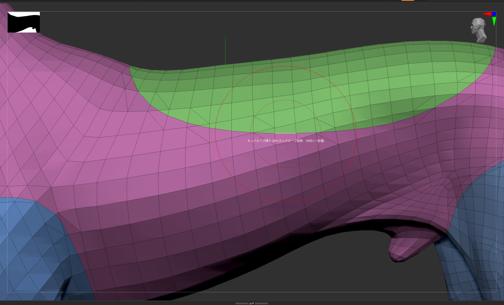 ZbrushのSliceCurve スライスカーブ