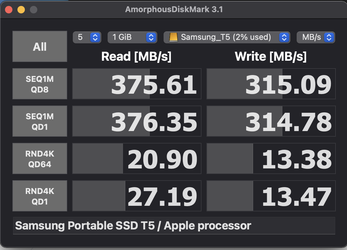 M1 MacBook Air Blackmagic Samsung　サムスン