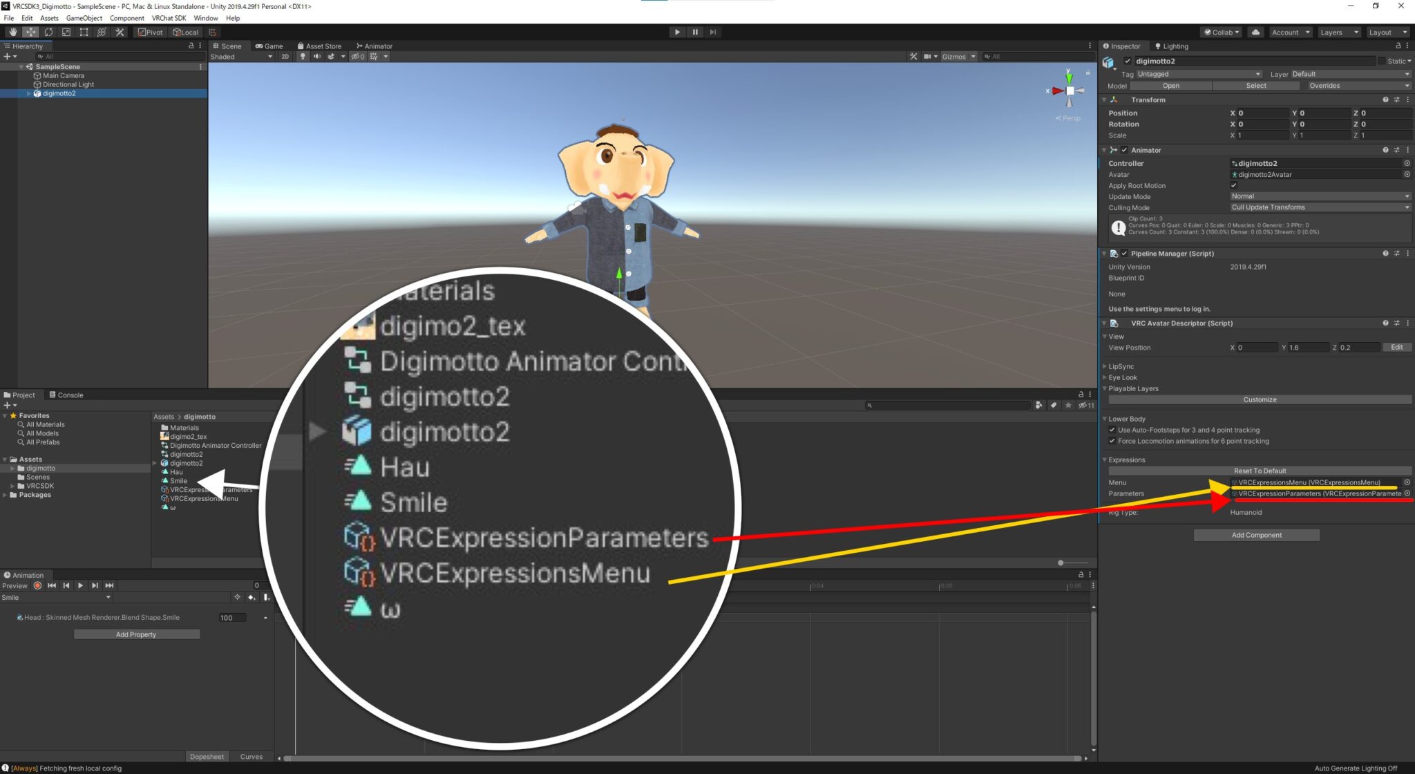 【VRChat】 Unityでオリジナルの表情をつくる方法 Expressionsを作成 | デジモット