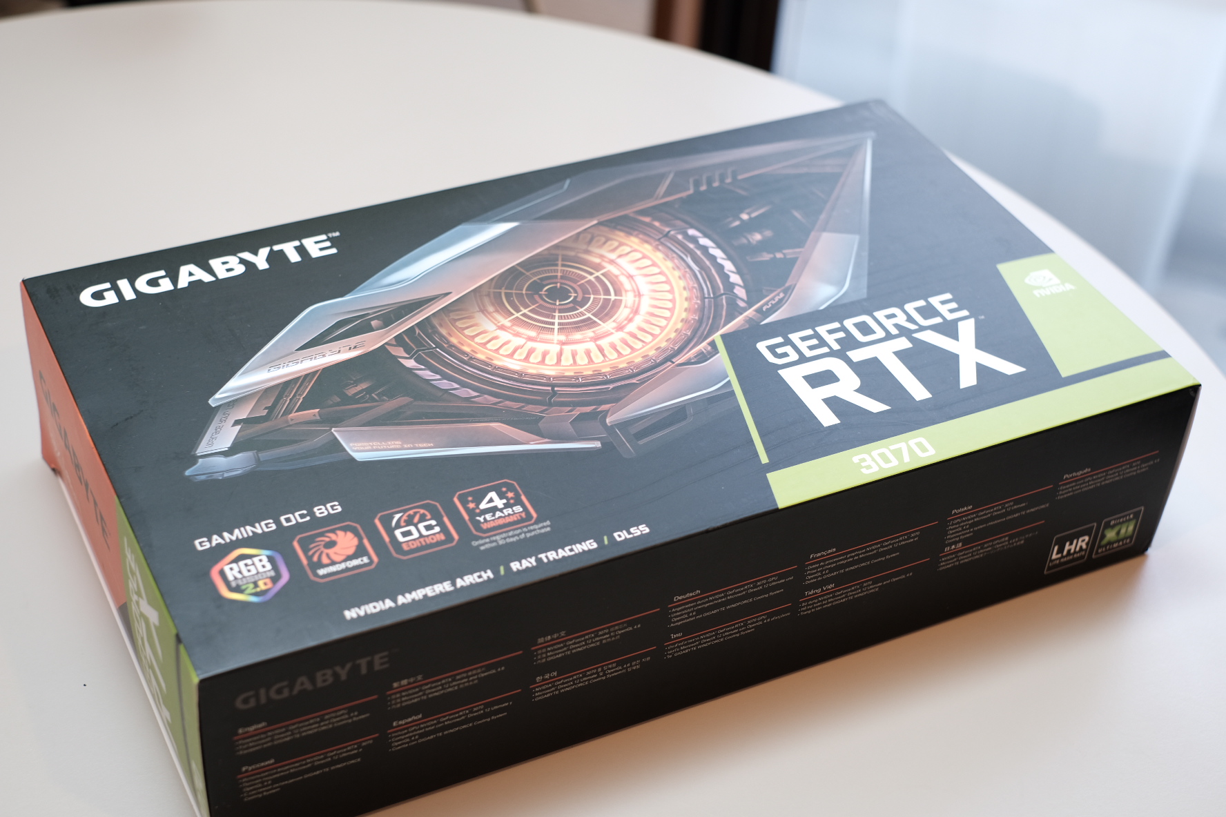 GIGABYTE GRFORCE RTX3070　自作PC