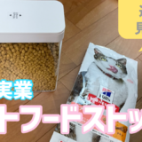 山崎実業　ペットフードストッカー　猫　餌　エサ