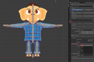 blender 3D ボーン　b-bone 種類　変更