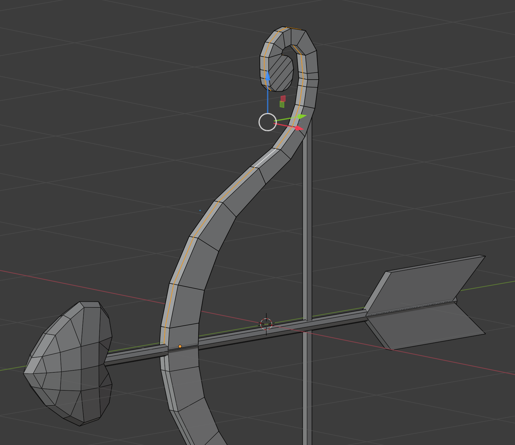 法線に沿って拡大する blender ブレンダー 3d