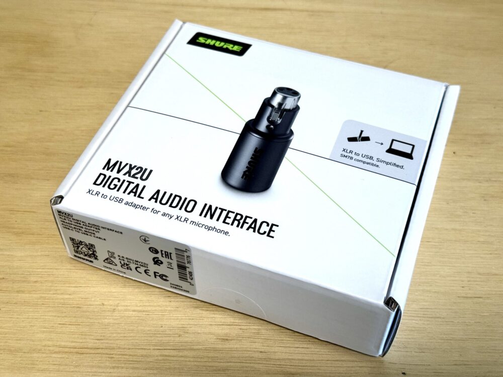 MVX2U AUDIO INTERFACE オーディオインターフェイス　SHURE 