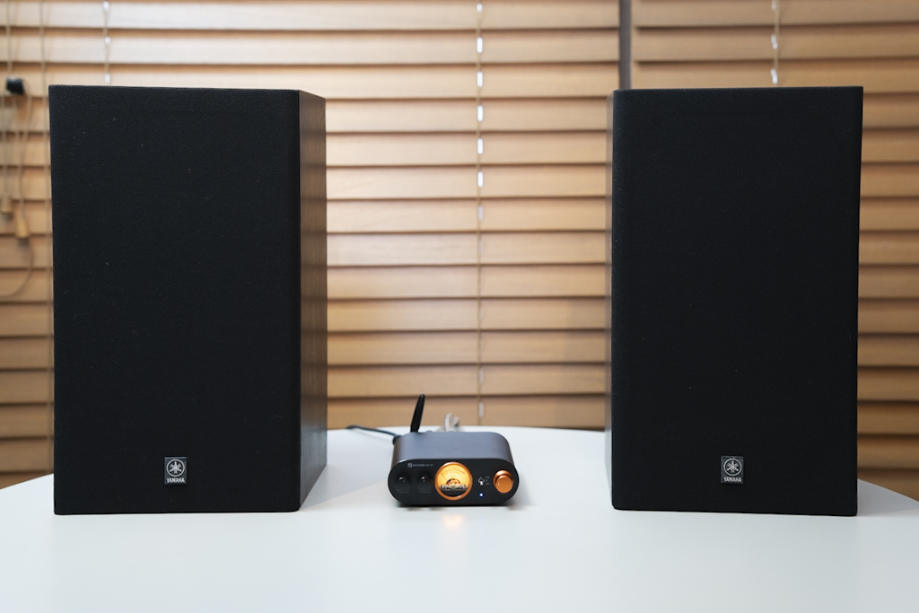 YAMAHA NS-10M　Bluetooth 小型アンプ　Fosi Audio MC101