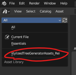Stylized Tree Asset Generator 木 アセット